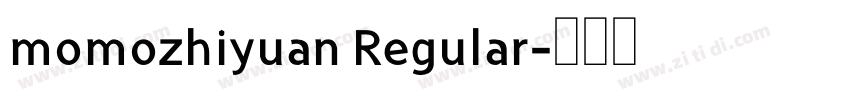 momozhiyuan Regular字体转换